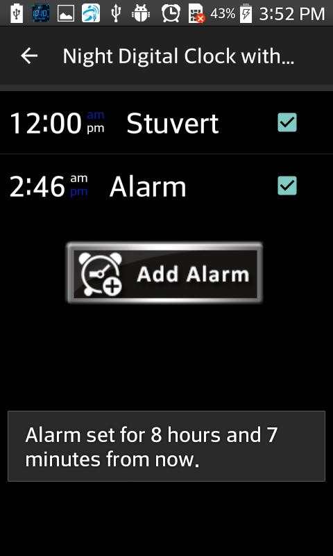 Night Digital Clock With Alarm screenshot 8