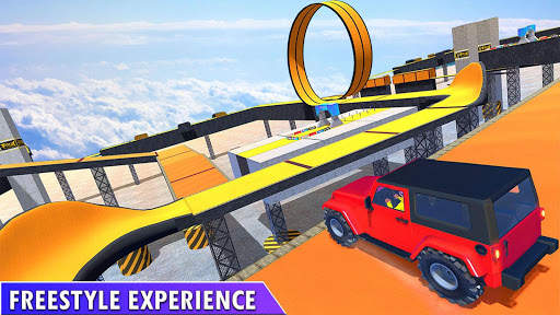 Vertical Mega Ramp Car Stunt Racing 2019 screenshot 3