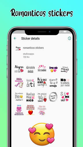 Stickers de Gracias - Románticos WAStickerApps screenshot 3
