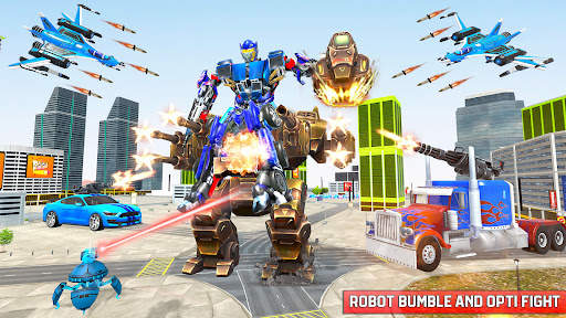 Flying Jet Robot Car Transform screenshot 4