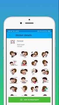 Sticker StickWapp Romantic for whatsapp screenshot 3