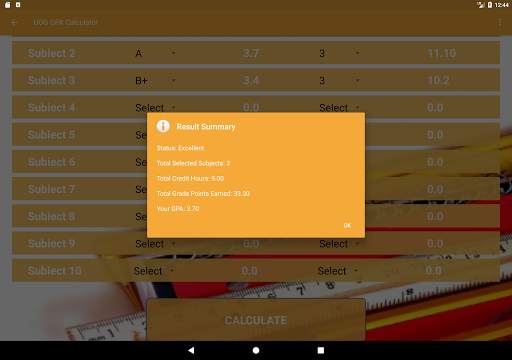 UOG GPA - CGPA Calculator screenshot 22