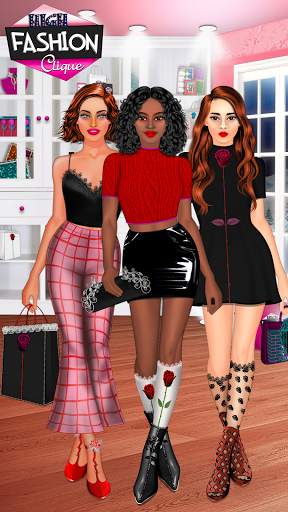 High Fashion Clique - Dress up & Makeup Game screenshot 1