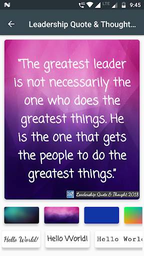 Leadership Quotes & Thoughts Maker screenshot 6