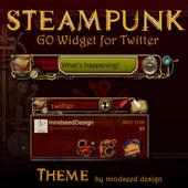 Steampunk Twitter GO Widget