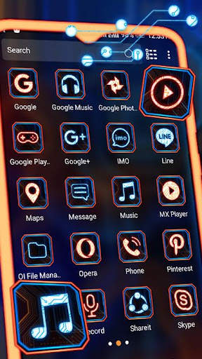 Circuit Design Launcher Theme 2 تصوير الشاشة