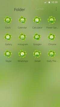 Clover Green Theme Cute Romantic Fashion Flowers screenshot 3