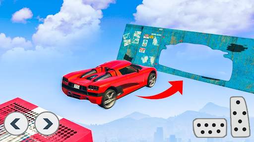 Superhero Car Stunts Racing screenshot 4