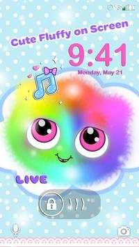 Layar Kunci Fluffy 😍 Bola Berbulu Pengunci Layar screenshot 4
