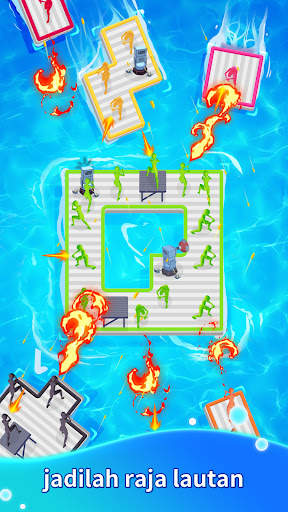Pertahanan Raft: Perang Crazy screenshot 4