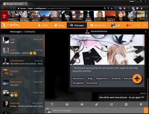 X-uniting - social network screenshot 10