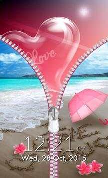 Love Zipper Lock Screen screenshot 3