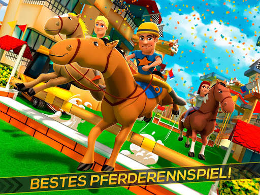 Pferde Reiten Jockey – Gratis-Rennspiel Simulator screenshot 7