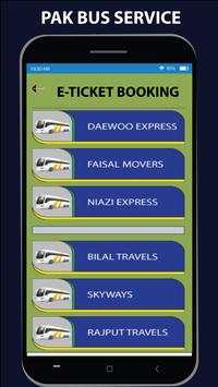 Pak Bus Ticket Booking screenshot 1