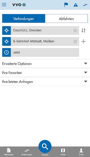 VVO mobil screenshot 1