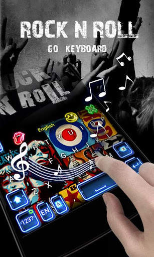 Rock N Roll GO Keyboard Theme screenshot 3