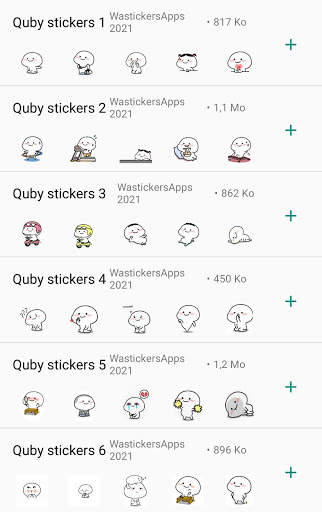 Stiker Quby untuk WhatsApp 2021 screenshot 8