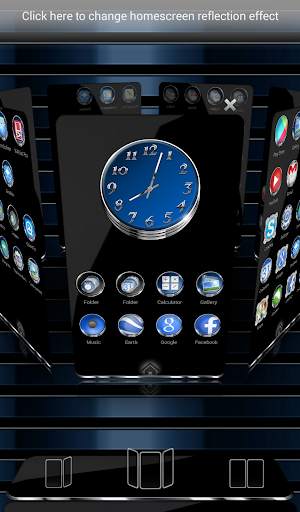 Next Launcher Theme Azure 3D screenshot 4
