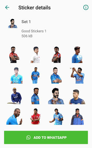 Indian Cricket Stickers for Whatsapp WAStickerApps screenshot 2