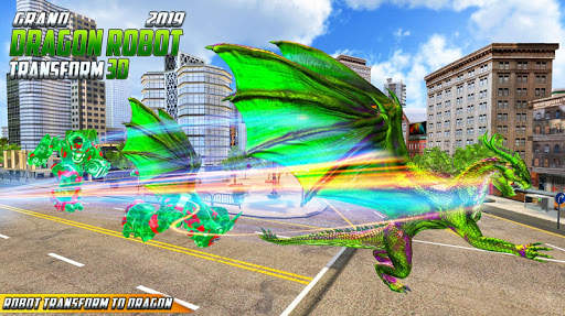 Grand US Dragon Robot Battle 3D screenshot 3