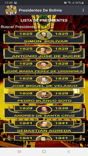 Presidentes De Bolivia screenshot 2