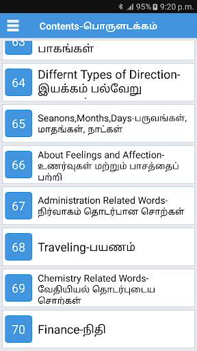 Daily Words English to Tamil screenshot 2