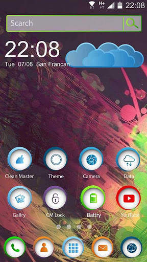 Colorful Brush Paint Theme screenshot 1