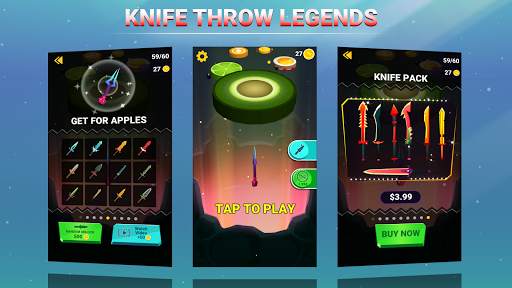 Knife Throw Legends : Knife Throw 3D Part 2 screenshot 1