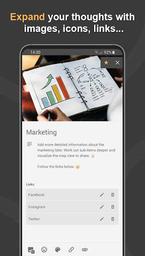 Mindz - Mind Map (Free) Structure ideas simply screenshot 3