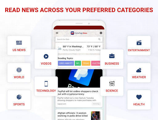 HomePage News: Top Headlines & Breaking News screenshot 1