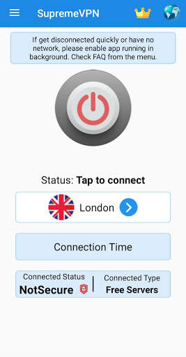Supreme VPN - A Fast, Unlimited, Secure Free VPN screenshot 2