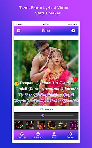 Tamil Photo Lyrical Video Status Maker screenshot 5
