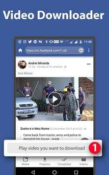 Video Downloader For Facebook 1 تصوير الشاشة