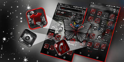 Abstract Girl Launcher Theme screenshot 3
