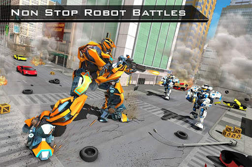 หุ่นยนต์ฉลามเปลี่ยนเกม - สงครามหุ่นยนต์ screenshot 2
