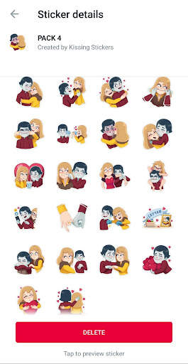 Kissing Stickers for Whatsapp screenshot 4