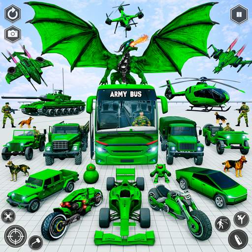 Army Bus Dragon Robot Car Game 3.0
