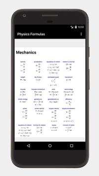 Physics Formulas screenshot 4