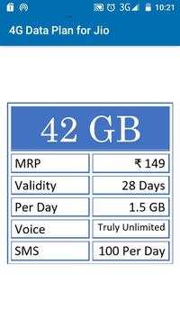 4G Data Plan for Jio screenshot 3