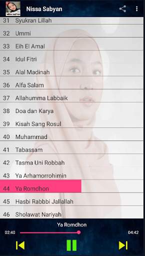 Nissa Sabyan Sholawat Merdu offline screenshot 4
