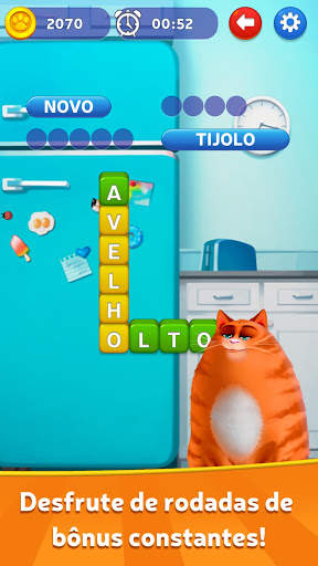 🔥Kitty Scramble: Pilhas de palavras screenshot 3