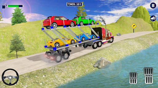Offroad City Transport Truck: Car Simulator Driver screenshot 2