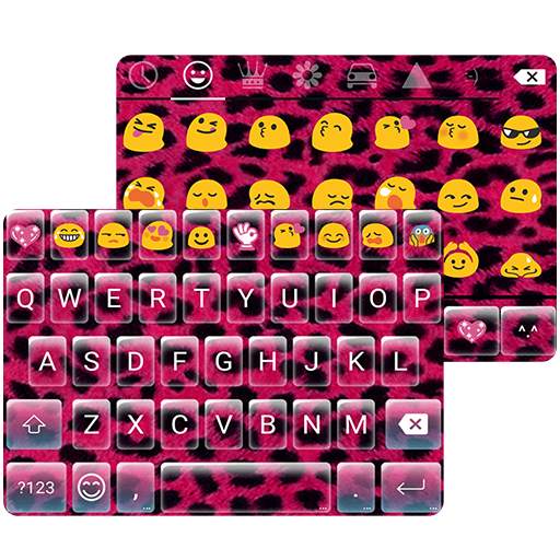Pink Cheetah Emoji Keyboard 1.0.6