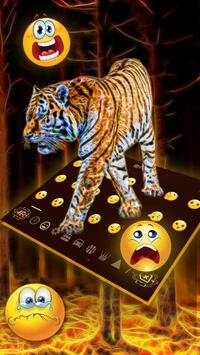 Tema Keyboard Tiger 3D screenshot 3