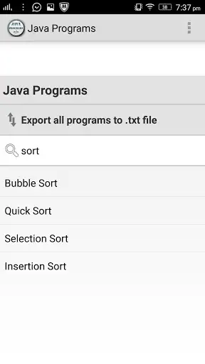 Java Programs App screenshot 3