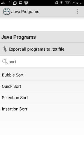 Java Programs App screenshot 3