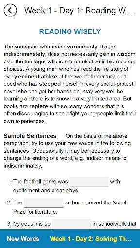 Barron's 1100 Words You Need to Know screenshot 3