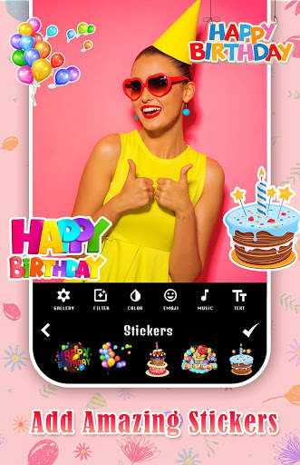 Happy Birthday Movie Maker With Music screenshot 2