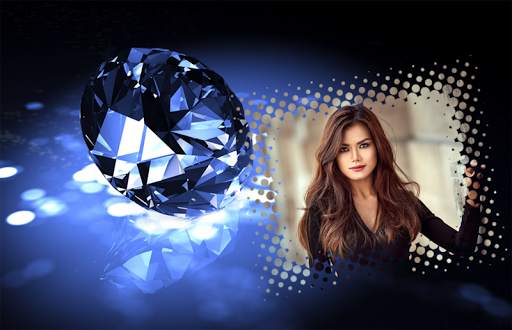 Diamond Photo Frames - crystel diamond effect edit screenshot 4