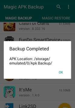 Magic APK Backup screenshot 1